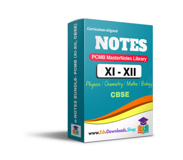 Class XI–XII PCMB Master Notes Package